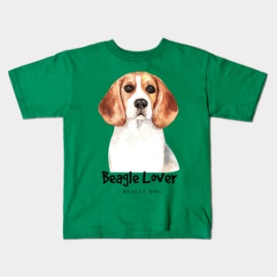 beagle lover hand drawn Kids T-Shirt